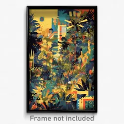 Art Poster - Famous Forest (Psychedelic Trippy Weird 11x17 Print)