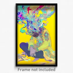 Art Poster - Wiry Body (Psychedelic Trippy Weird 11x17 Cartoon Print)