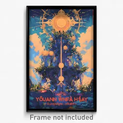 Vietnamese Movie Poster - Sunny Chasm (Vietnam Psychedelic Art Retro Film Print)
