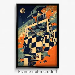 German Movie Poster - Small Warehouse (Germany Psychedelic Art Retro Film Print)