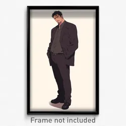 Anime Art Poster - Man Feeling Moody Wearing Novel Pencil Dress (Print)