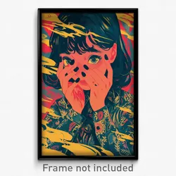 Indonesian Movie Poster - Girl Feeling Shy, Tremendous Military Uniform (Print)