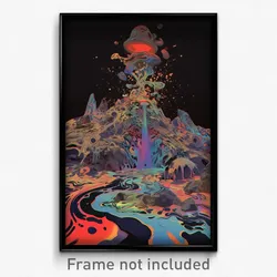 Art Poster - Rubbery Redoubt (Psychedelic Trippy Weird 11x17 Print)