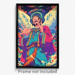 Mexican Movie Poster - Man Feeling Desire, Well Groomed Angel Wings (Art Print)