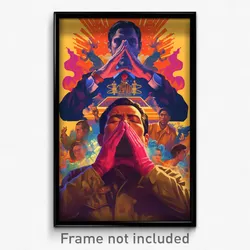 Mexican Movie Poster - Man Feeling Lazy, Athletic Pink Gloves (Mexico Art Print)