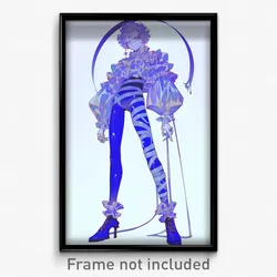 Anime Art Poster - Boy Feeling Agitation Wearing Complex Leggings (Print)
