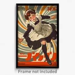 Hebrew Movie Poster - Boy Feeling Alarmed, Zigzag Maid Apron (Israel Art Print)