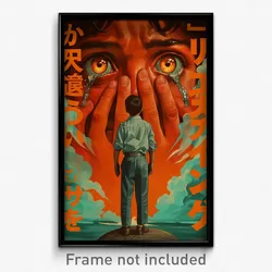 Mexican Movie Poster - Boy Feeling Dislike, Silver Orange Gloves (Art Print)