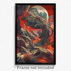 Movie Art Poster - Dense Rookery (Psychedelic Trippy Retro Cartoon Film Print)