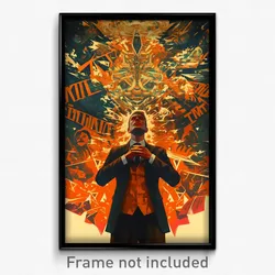 Icelandic Movie Poster - Man Feeling Rejected, French Orange Vest (Art Print)