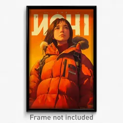 Russian Movie Poster - Girl Feeling Admiration, Complex Orange Jacket (Print)