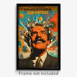 Spanish Movie Poster - Man Feeling Enthusiasm, Scientific Tiara (Art Print)