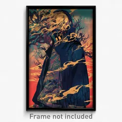 Anime Art Poster - Man Feeling Dread Wearing Grimy Tunic (Print)