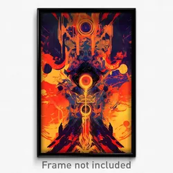 Movie Art Poster - Unusual Hearth (Psychedelic Trippy Retro Cartoon Film Print)