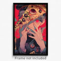 Art Poster - Hard To Find Pizza (Psychedelic Trippy Weird 11x17 Cartoon Print)