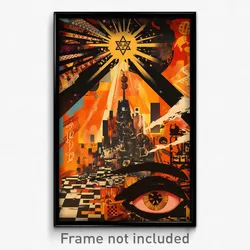 Hebrew Movie Poster - Unwelcoming Stronghold (Israel Retro Film Art Print)