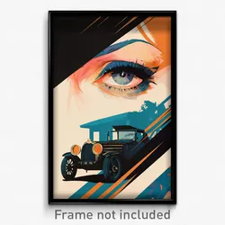 French Movie Poster - Stark Car Dealership (France Retro Film Art Print)