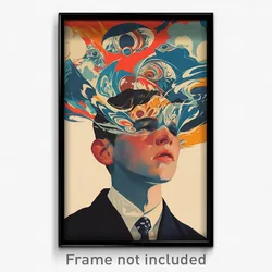 Icelandic Movie Poster - Boy Feeling Disheartened, Amazing String (Art Print)