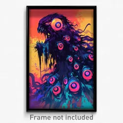 Art Poster - Worn Mount (Psychedelic Trippy Weird 11x17 Print)