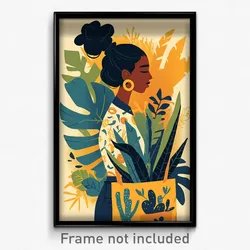 Mexican Movie Poster - Woman Feeling Expectancy, Simplistic Grocery Bag (Print)