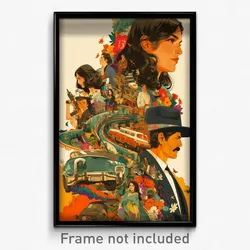 Mexican Movie Poster - Detailed Crossroad (Mexico Retro Film Art Print)