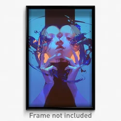 Art Poster - Alive Mirror (Psychedelic Trippy Weird 11x17 Print)