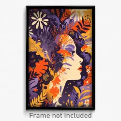 French Movie Poster - Flat Domain (France Psychedelic Art Retro Film Print)