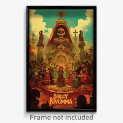Mexican Movie Poster - Bumpy Graveyard (Mexico Psychedelic Art Retro Film Print)