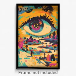 Hebrew Movie Poster - Rubbery Outback (Israel Psychedelic Art Retro Film Print)
