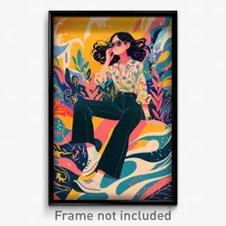 Vietnamese Movie Poster - Woman Feeling Annoyance, Mellow Black Pants (Print)