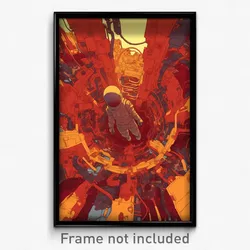 Movie Art Poster - Complex Wire Frame Hollow (Psychedelic Retro Film Print)