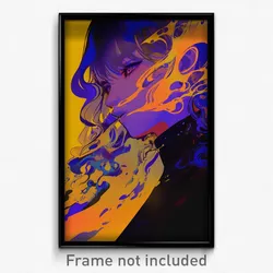 Art Poster - Dark Bight (Psychedelic Trippy Weird 11x17 Print)