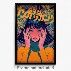 Thai Movie Poster - Girl Feeling Fright, Gloomy Turtleneck Dress (Art Print)