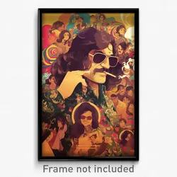 Bollywood Movie Poster - Crowded Crossroad (India Retro Hindi Film Art Print)