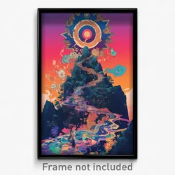 Thai Movie Poster - Mountainous Crossing (Thailand Retro Film Art Print)