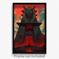 Icelandic Movie Poster - Artistic Belfry (Iceland Retro Film Art Print)