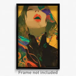 Brazilian Movie Poster - Exotic Mouth (Brazil Psychedelic Art Retro Film Print)