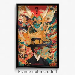 Korean Movie Poster - Novel Pen (Korea Psychedelic Trippy Art Retro Film Print)