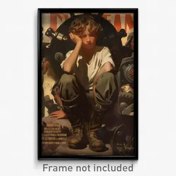 Spanish Movie Poster - Boy Feeling Weak, Old Fashioned Metal Boots (Art Print)