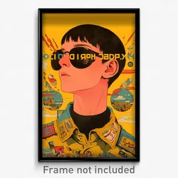 Greek Movie Poster - Boy Feeling Anger, International Brown Sleeves (Art Print)