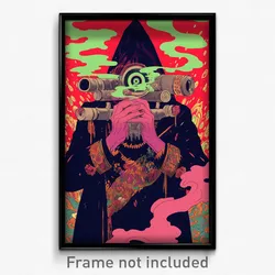Mexican Movie Poster - Haunting Pipes (Mexico Psychedelic Art Retro Film Print)