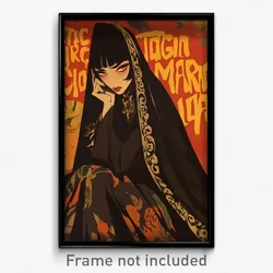 Mexican Movie Poster - Girl Feeling Spite, Grandiose Black Robe (Art Print)