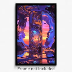 Art Poster - Glossy Pillar (Psychedelic Trippy Weird 11x17 Print)