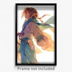 Anime Art Poster - Boy Feeling Hope Wearing Immaterial Korean Clothes (Print)