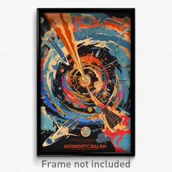 Russian Movie Poster - Adventurous Galaxy (Russia Retro Film Art Print)