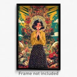Indonesian Movie Poster - Girl Feeling Embarrassment, Slim Polka Dot Legwear