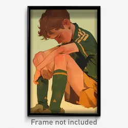 Art Poster - Boy Feeling Humiliation, Extra Large Soccer Uniform (Art Print)