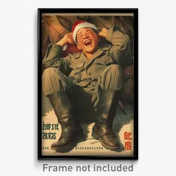 Vietnamese Movie Poster - Man Feeling Amusement, Imaginary Santa Boots (Print)
