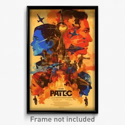 French Movie Poster - Bustling Matrix (France Psychedelic Art Retro Film Print)