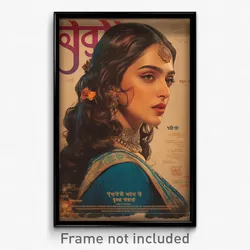 Bollywood Movie Poster - Girl Feeling Determined, Magnificent Frilled Choker